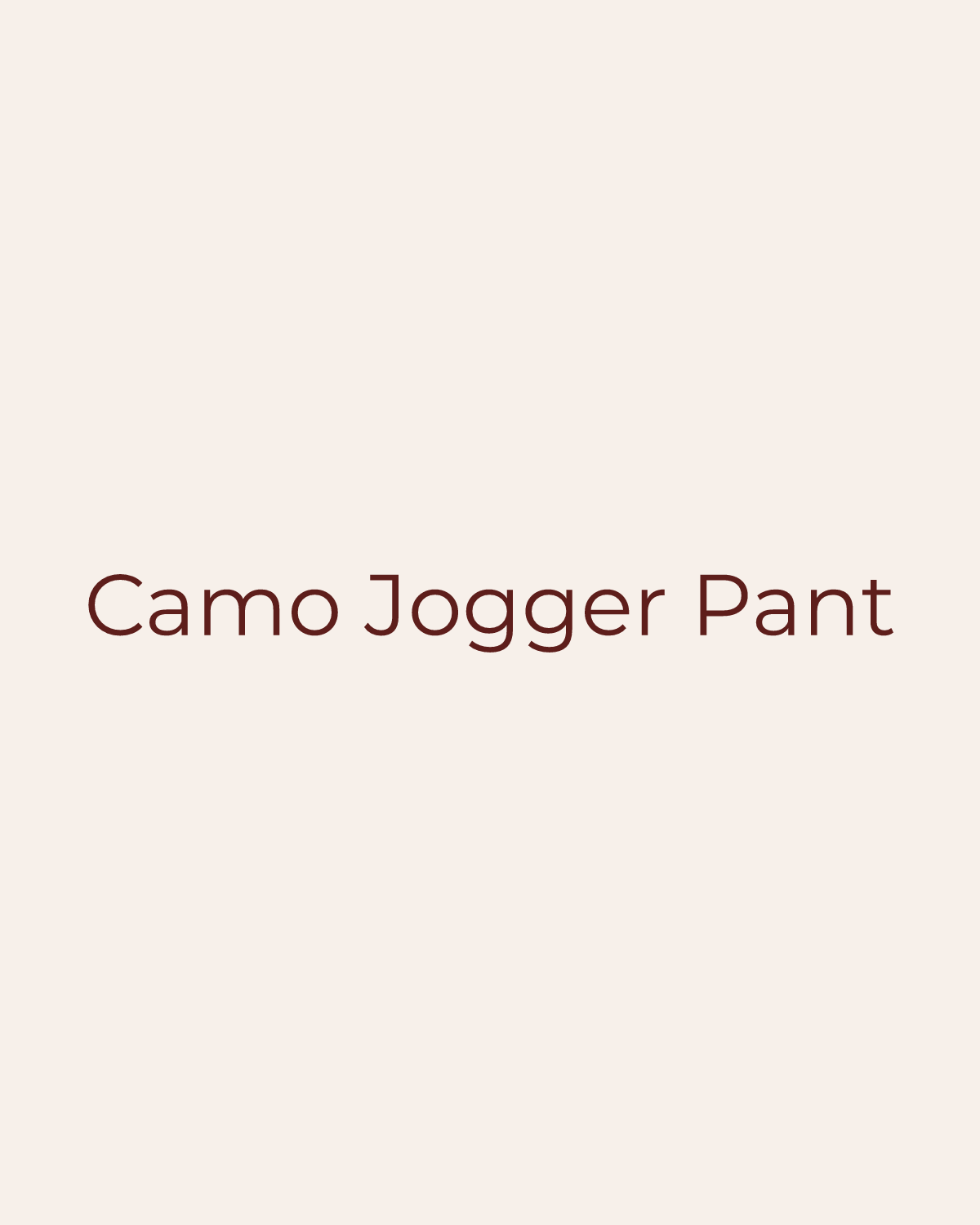 Golden House temporary product placeholder for Camo Jogger Pant by Papermoon