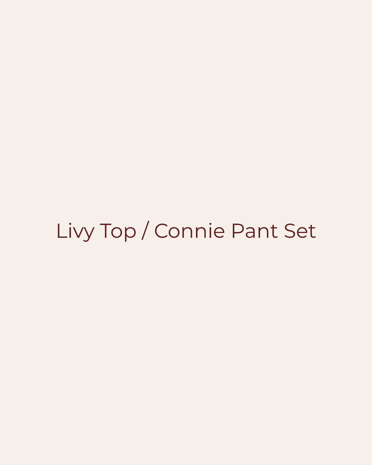 Golden House temporary product placeholder for Livy Top / Connie Pant Set by Beach Riot