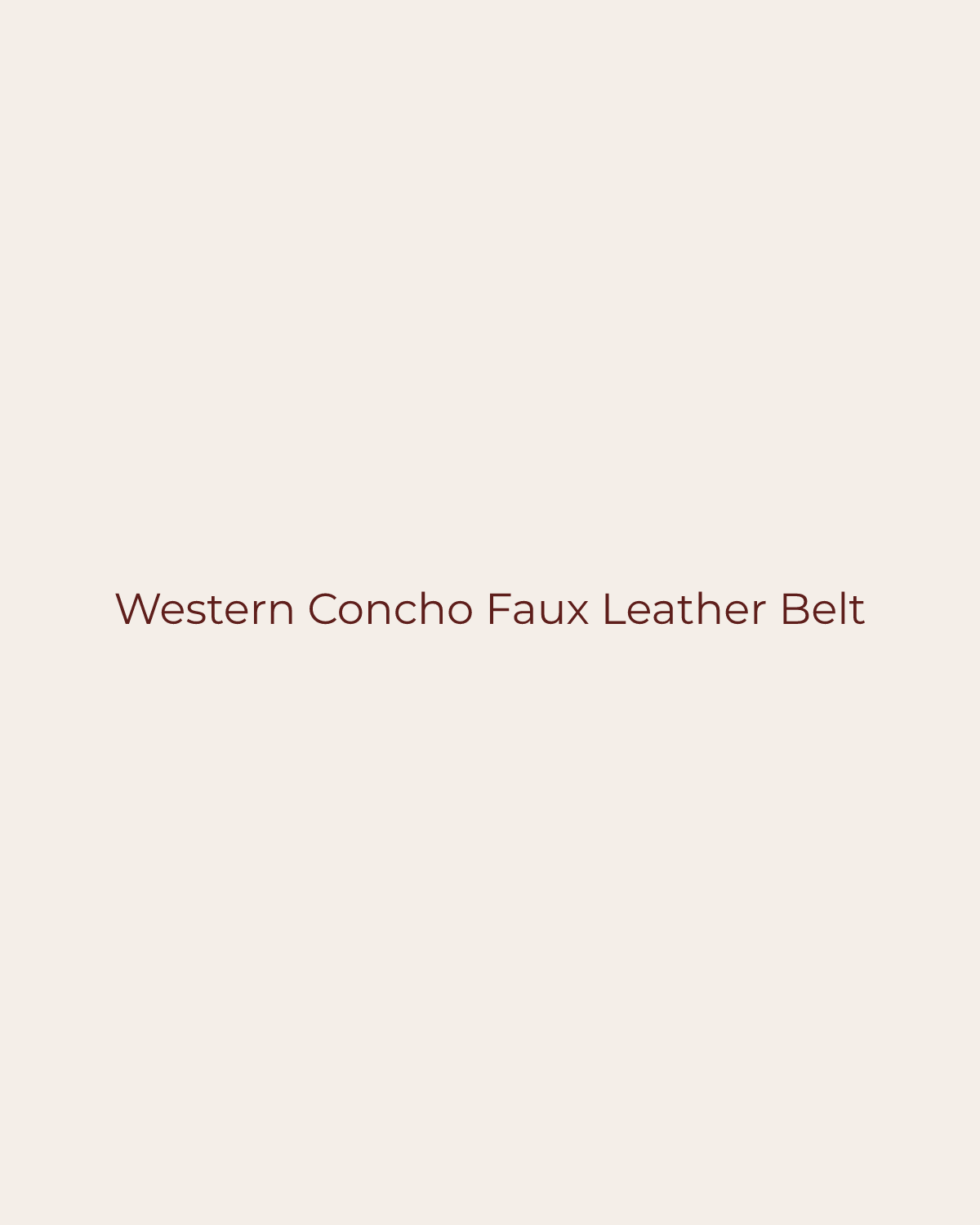 Golden House temporary product placeholder for Western Concho Faux Leather Belt by Paperdoll