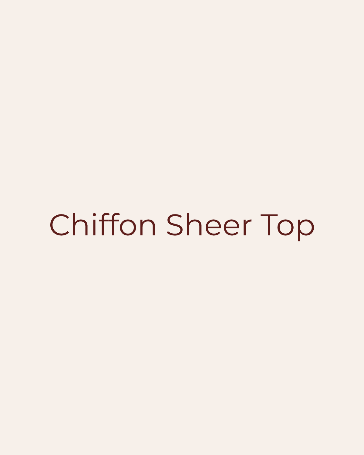 Golden House temporary product placeholder for Chiffon Sheer Top by By Together
