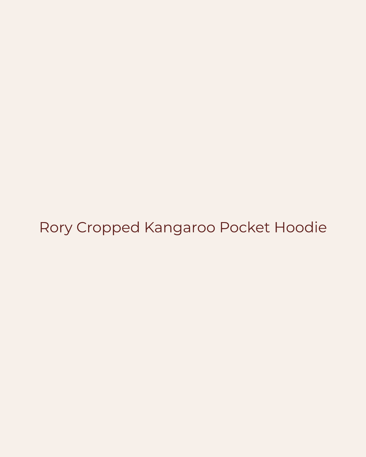 Golden House temporary product placeholder for Rory Cropped Kangaroo Pocket Hoodie by Papermoon