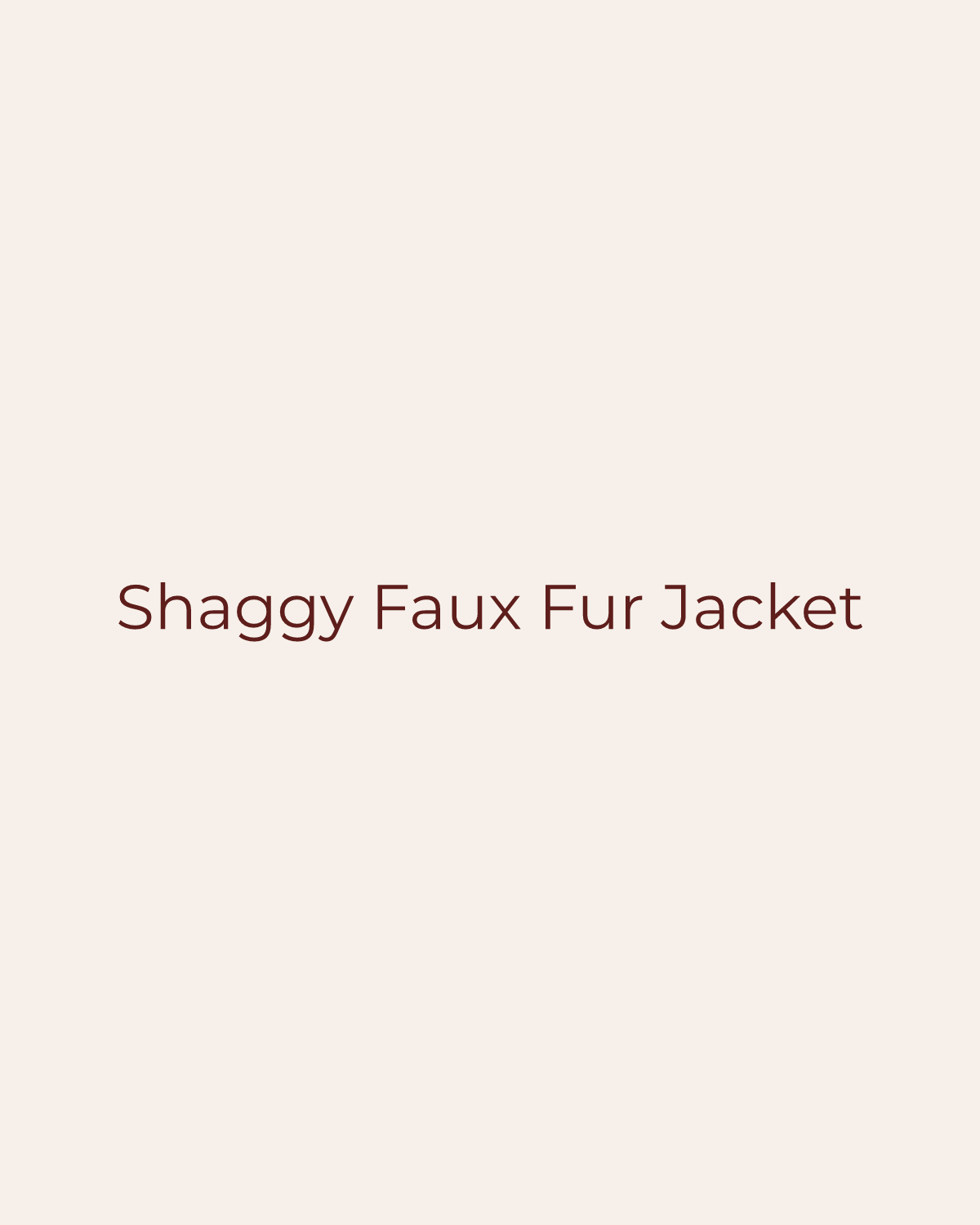 Golden House temporary product placeholder for Shaggy Faux Fur Jacket by Forte