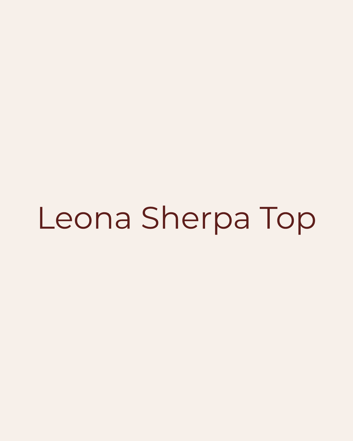Golden House temporary product placeholder for Leona Sherpa Top by Beach Riot