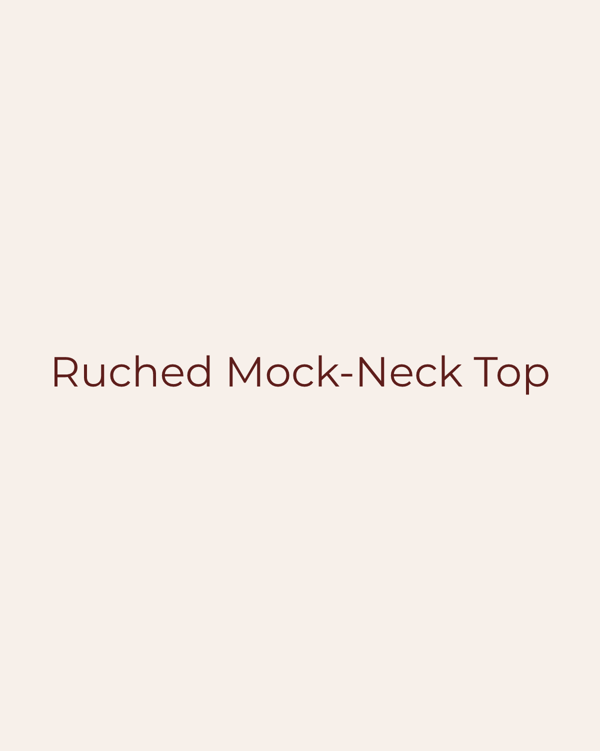 Golden House temporary product placeholder for Ruched Mock-Neck Top by Papermoon
