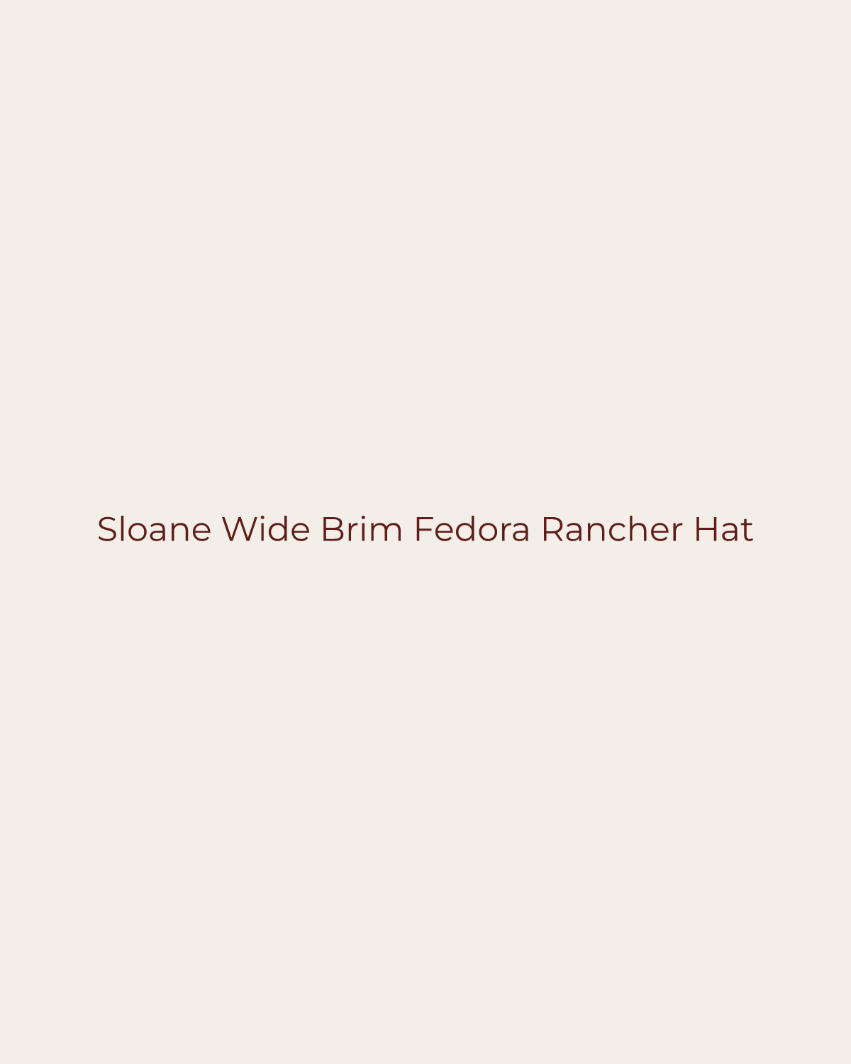 Golden House temporary product placeholder for Sloane Wide Brim Fedora Rancher Hat by WEST VON