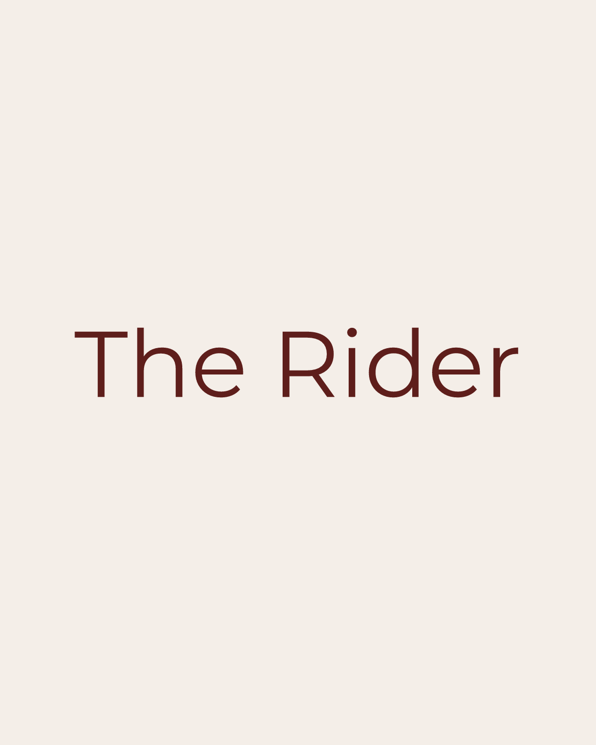 Golden House temporary product placeholder for The Rider by OASIS SOCIETY