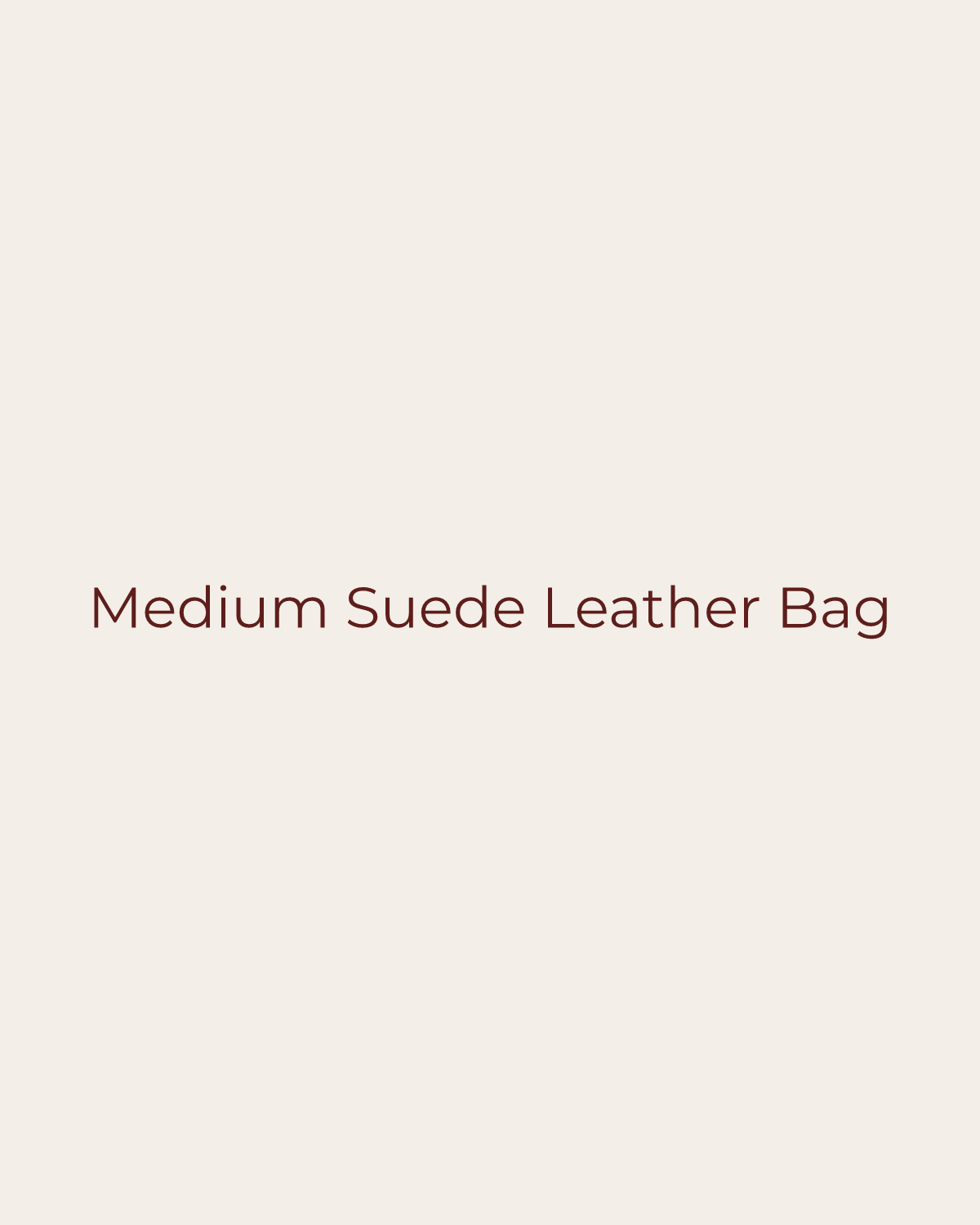 Golden House temporary product placeholder for Medium Suede Leather Bag by Nanabags