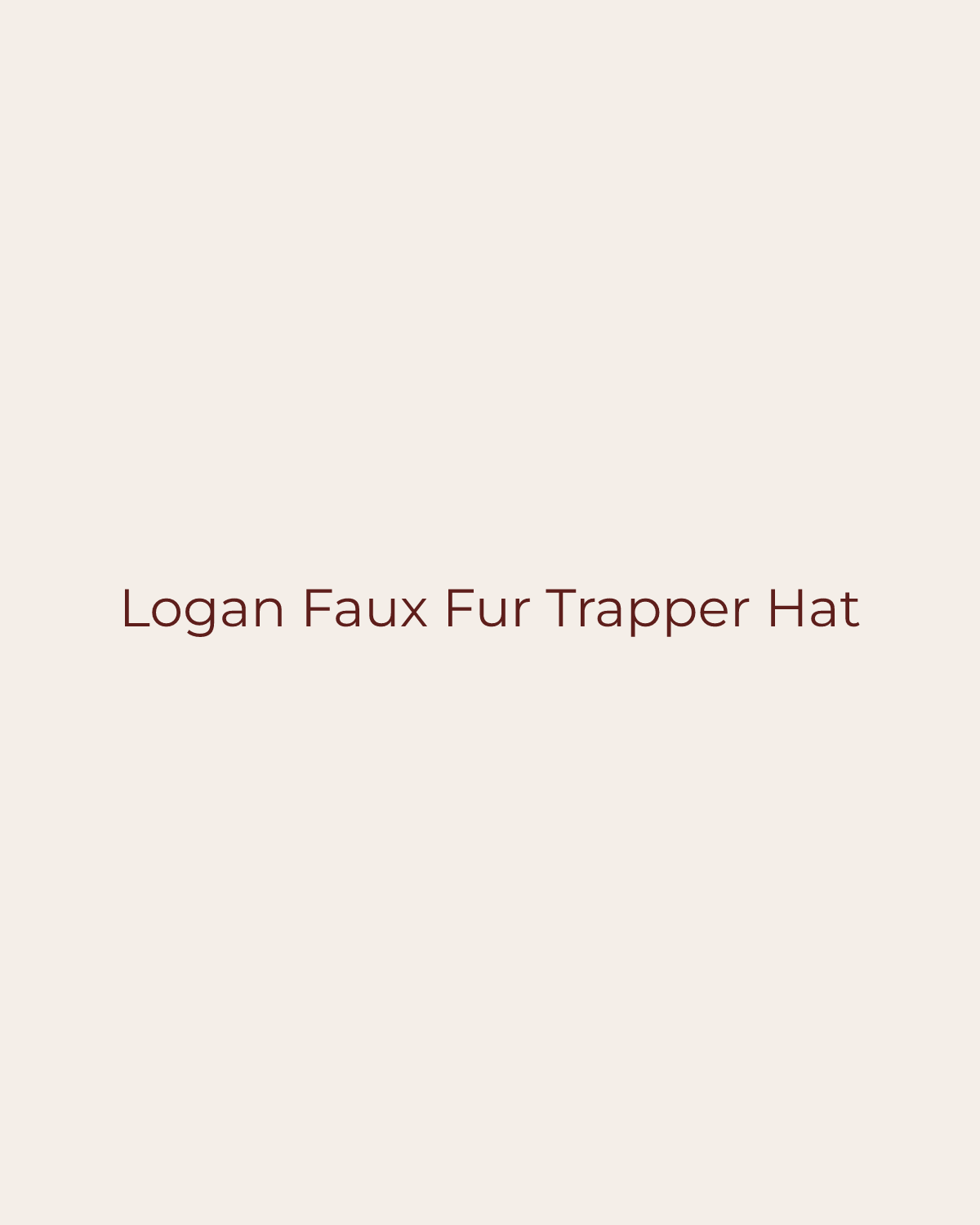 Golden House temporary product placeholder for Logan Faux Fur Trapper Hat by Gigi Pip