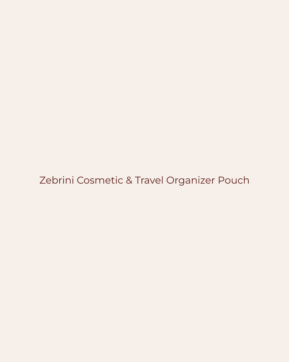 Golden House temporary product placeholder for Zebrini Cosmetic & Travel Organizer Pouch by Urban Expressions